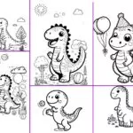 Dino Ausmalbilder Einfach (Gratis zum Herunterladen) Ausmalbilder Kinder 